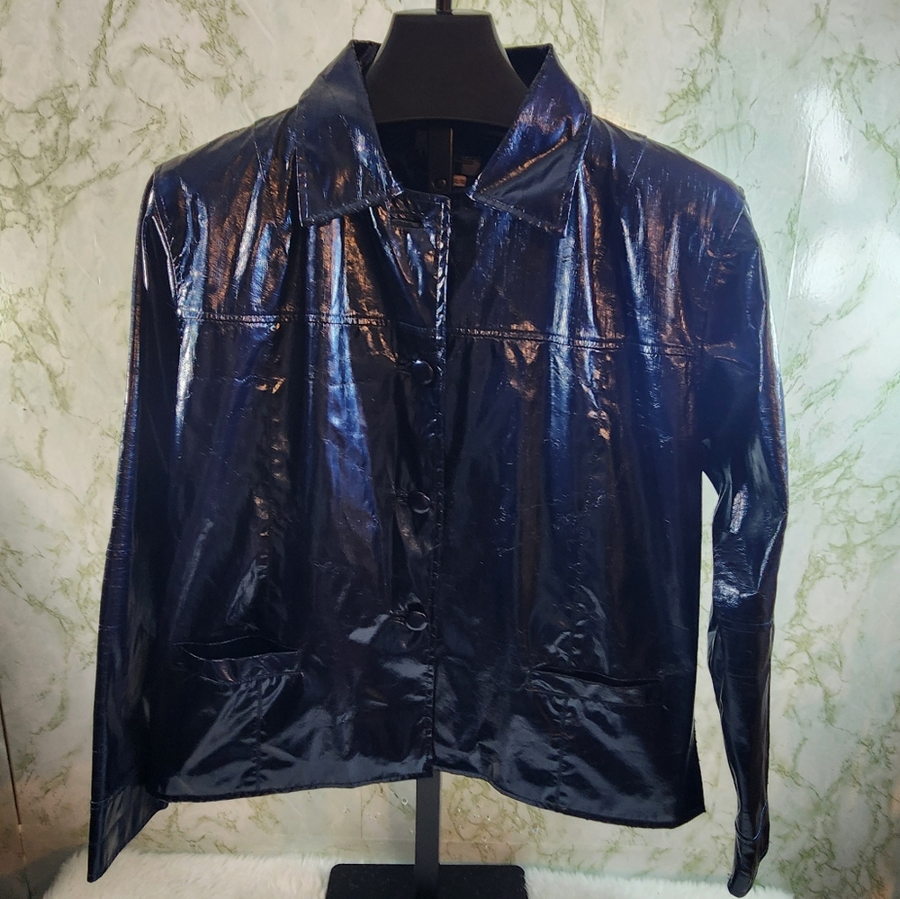 MILETTA Blue Polyurethene Jacket